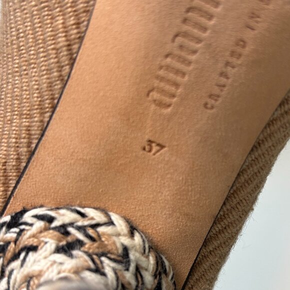 Amambaih INMA Spain Woven Ankle Boots 37 Sculptural Heel Boho - Picture 7 of 7